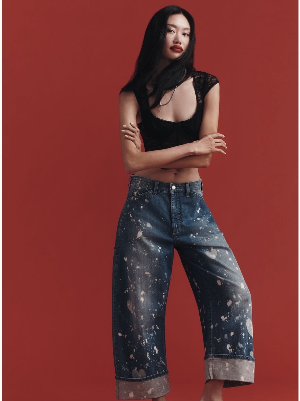 Pilcro Kayden High-Rise Carpenter 
Barrel Jean